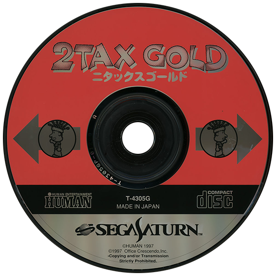 2Tax Gold box art for Sega Saturn